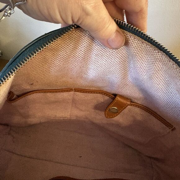 Dooney & Bourke Dillen Large Forest Green Zipper Pocket HOBO Sac Shoulder Bag - Picture 12 of 16